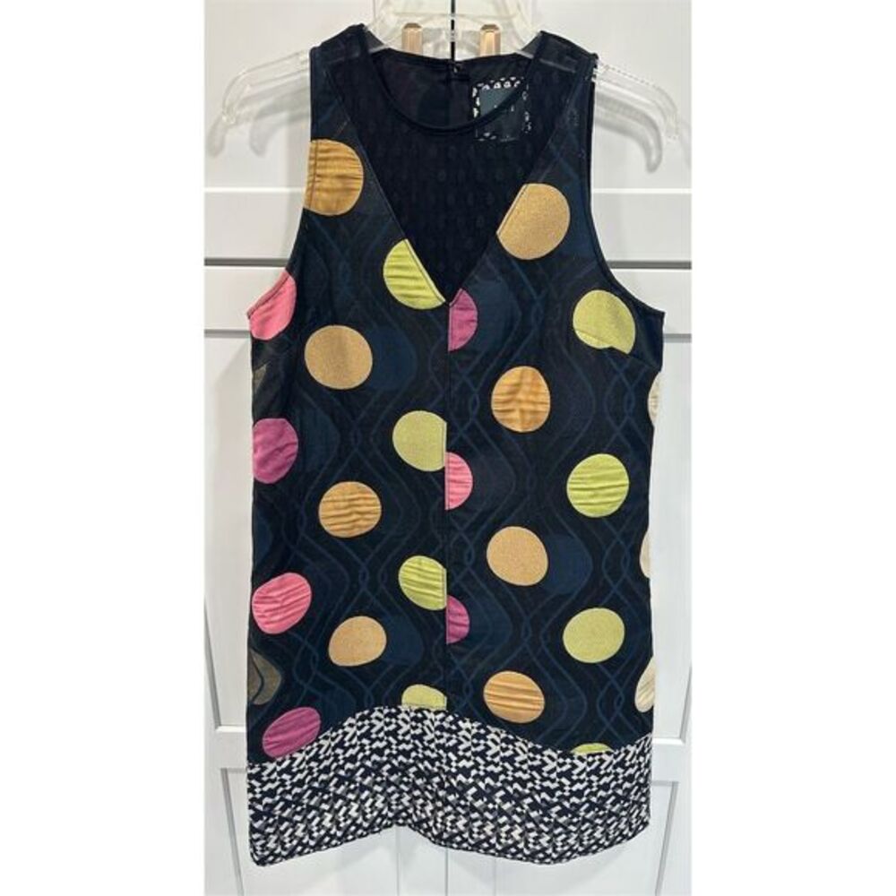 Maeve Women's S Polka Dot Knee Length Sheath Dress Party Cocktail AK24‎
